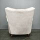 Italian Lounge Armchair in Beech Wood, Newly Upholstered, 1950s