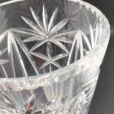 Chiseled glass vase
