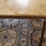 Small marble and gilded coffee table