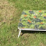 Vintage sun lounger - deckchair with floral decor