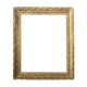 Old wooden frame and gilded stucco 50x60