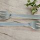 12 Art Deco oyster forks in silver plated metal by Apollo goldsmiths