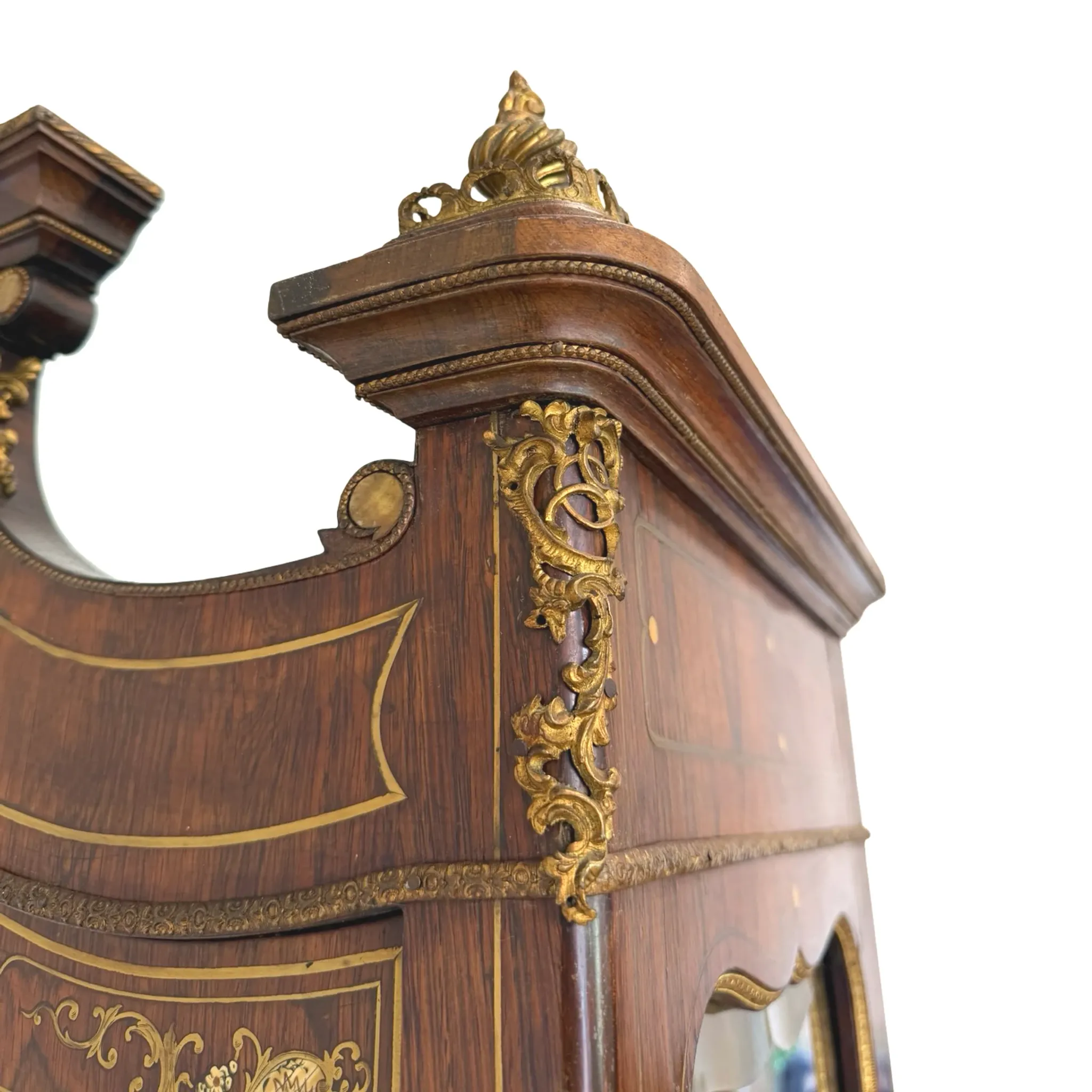 Elegant antique display cabinet, dating to 19th century