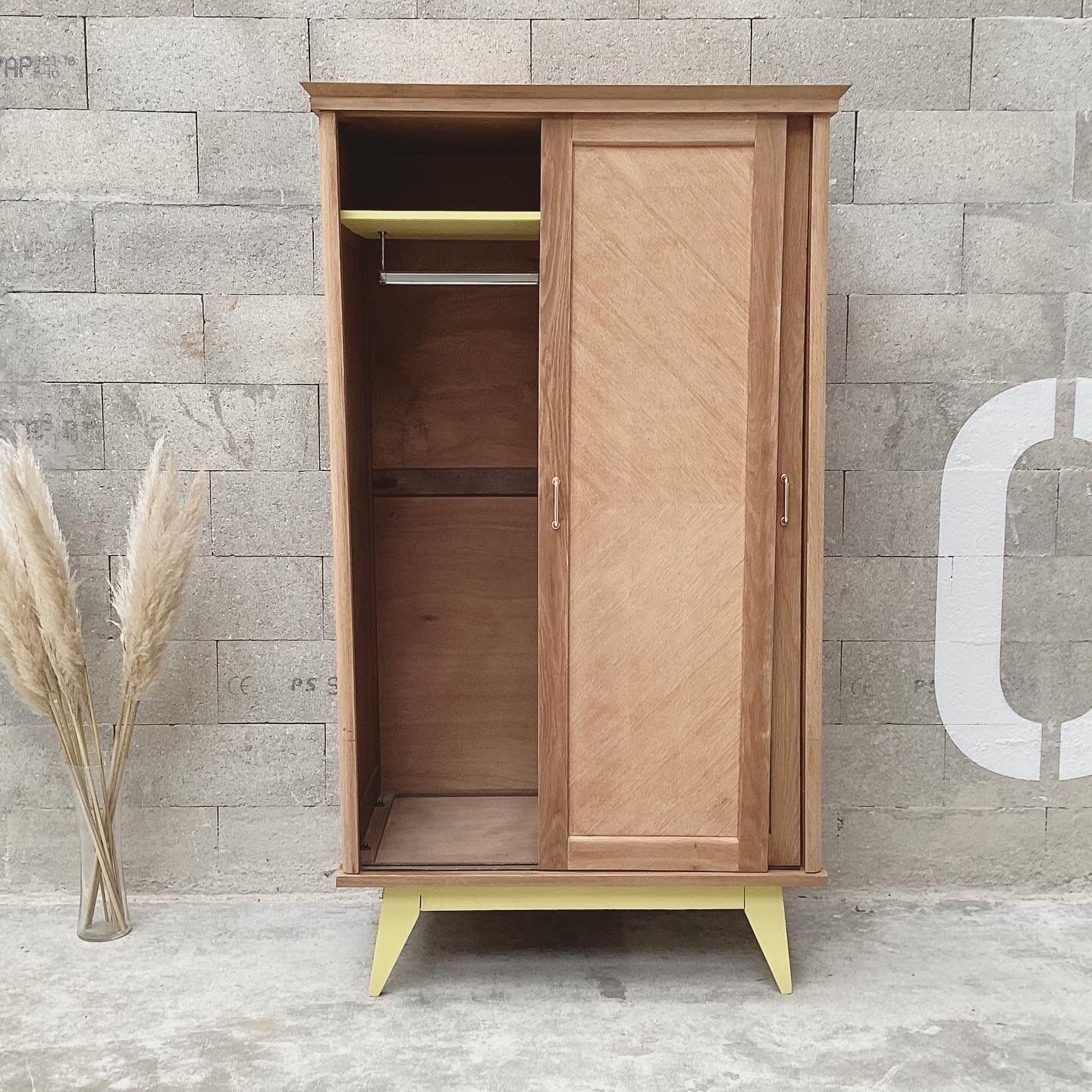 Vintage compass feet cabinet