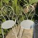 Wrought iron garden furniture
