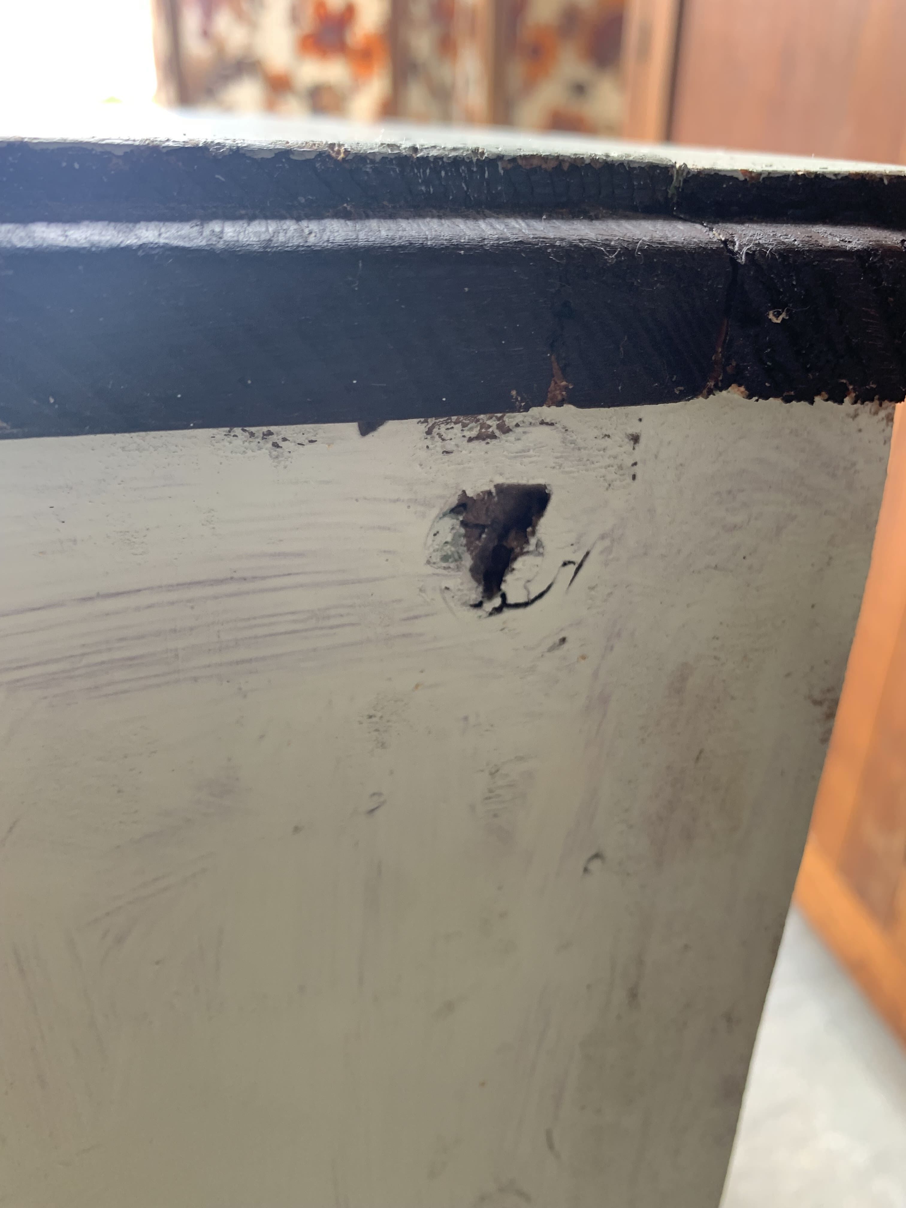 Green chest of drawers 3 drawers