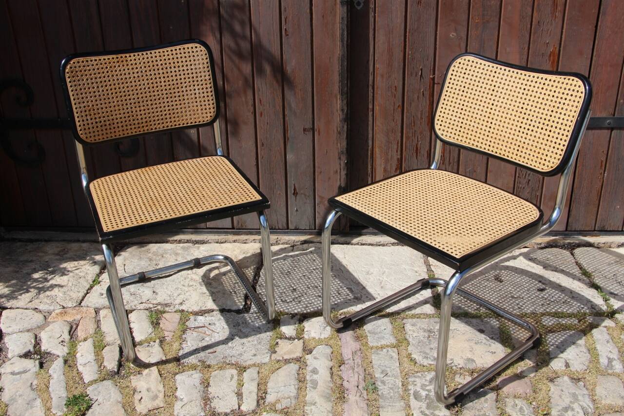 Set of 6 B32 Dining Chairs by Marcel Breuer