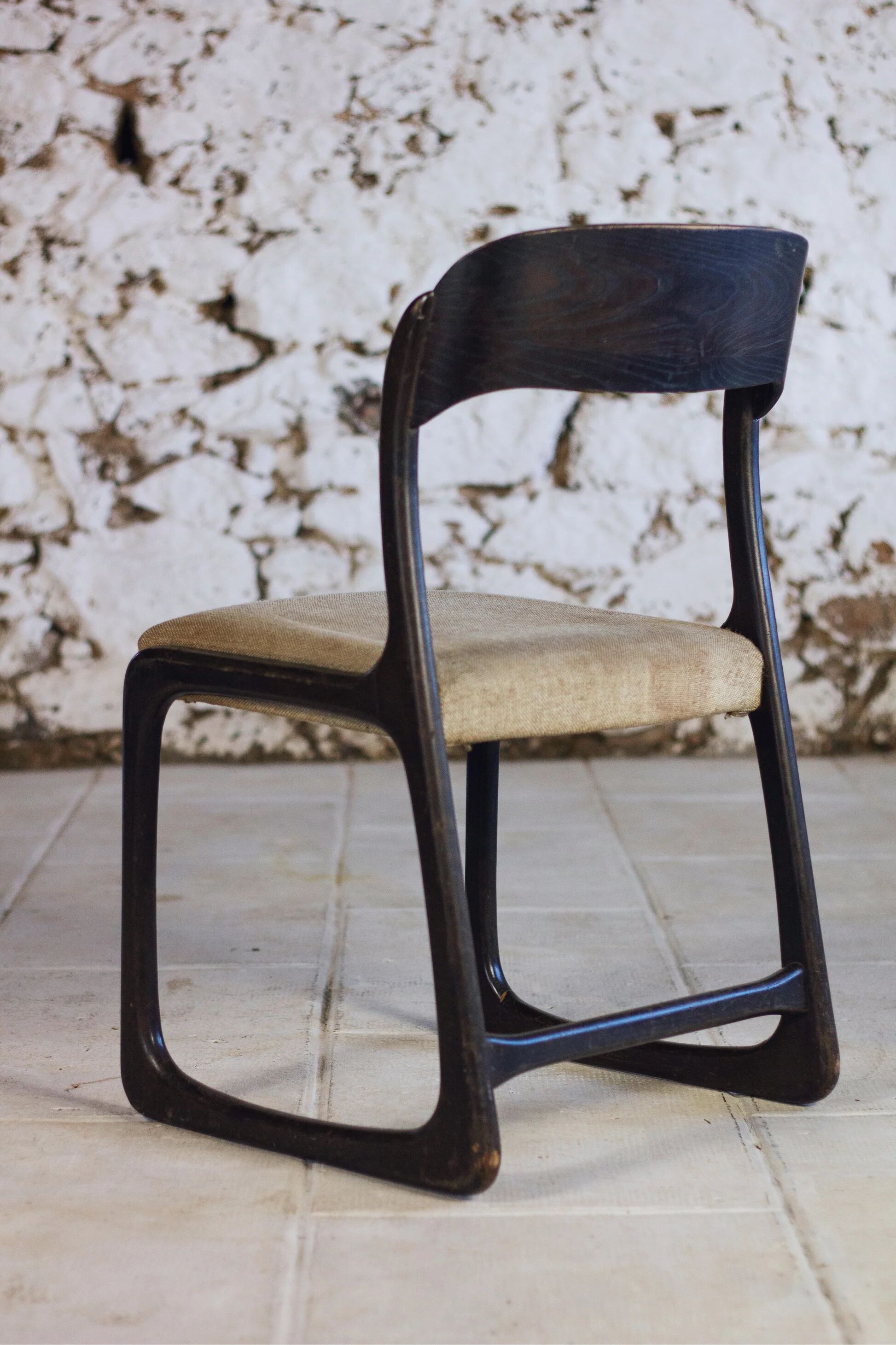 Set of 6 Traineau chairs by Baumann, 1960