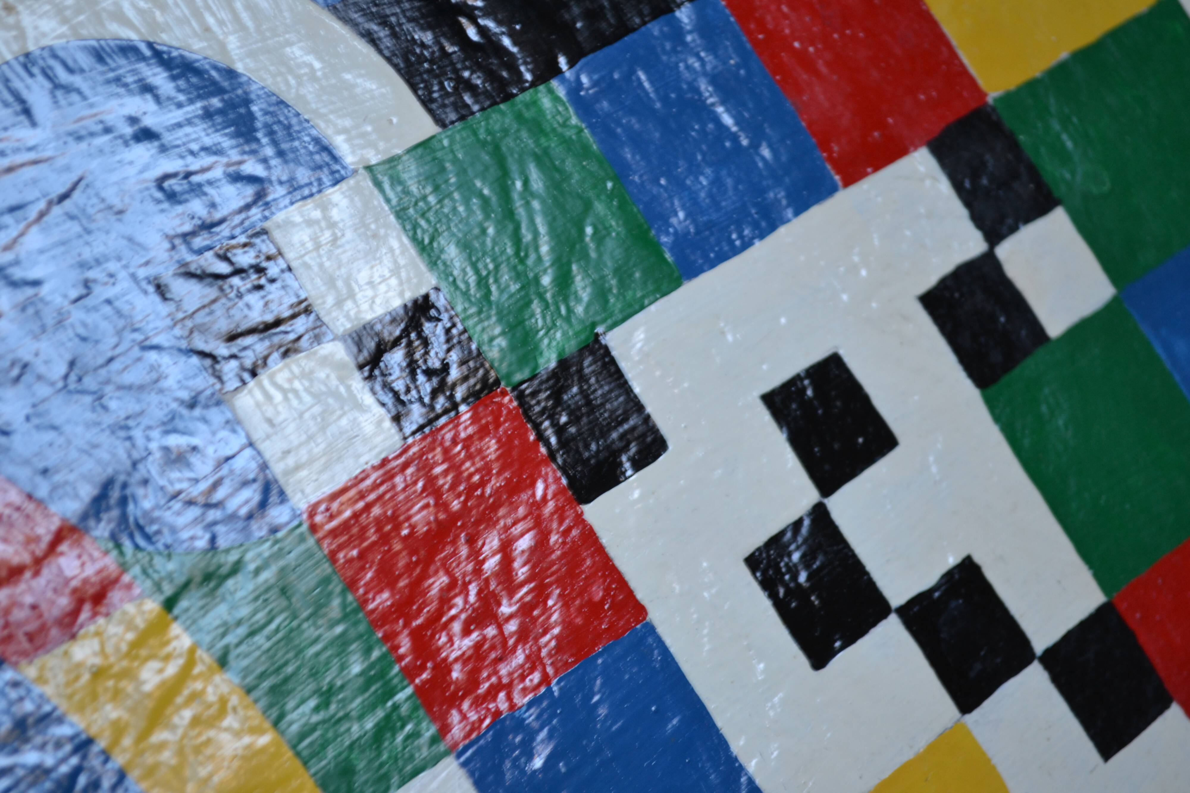 Orphism, Follower of Sonia Delaunay, Oil on panel, 67 x 46 cm