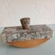 Blotter stamp in gray vintage marble 40s-50s