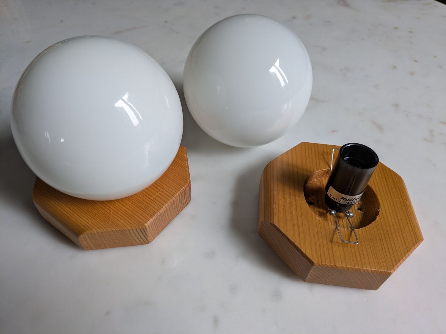 80's Wall Sconces Duo