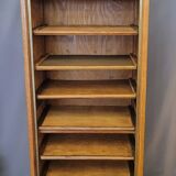 Filing cabinet with a curtain