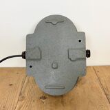 Grey Industrial Cast Iron Wall Lamp from Elektrosvit, 1960s