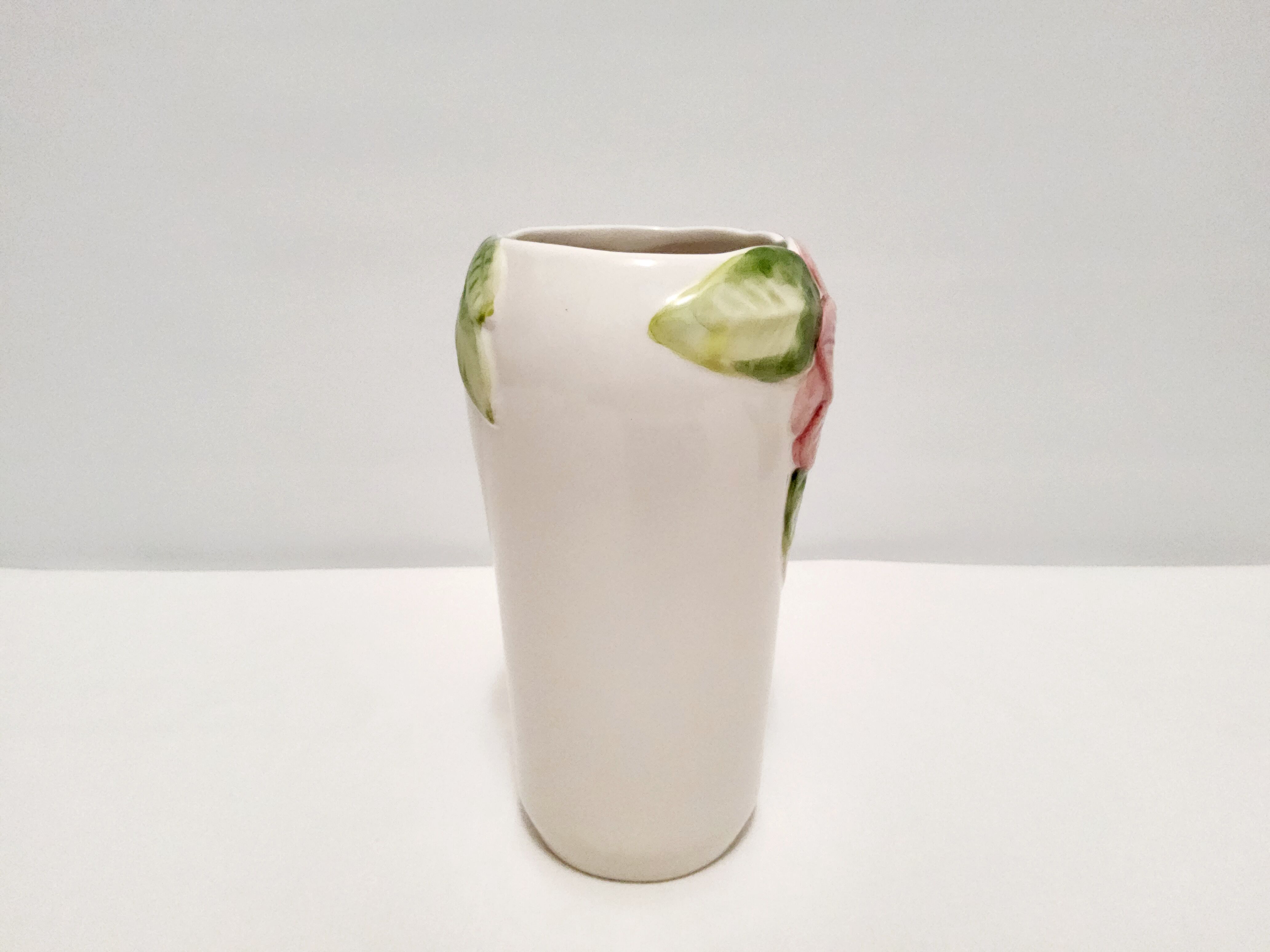 Hand-painted slip vase