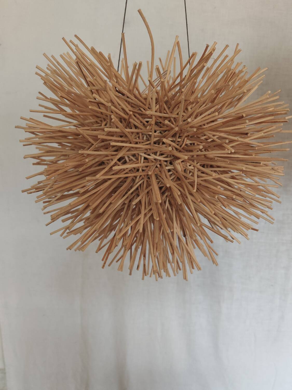 Vintage rattan pendant chandelier