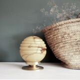 Lampe en verre marbré