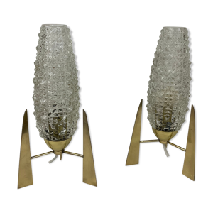 paire de lampes midcentury