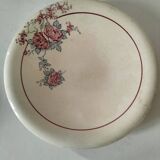 Set of 12 ironstone plates – Deep blue & red