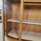 Solid wood and vintage marble