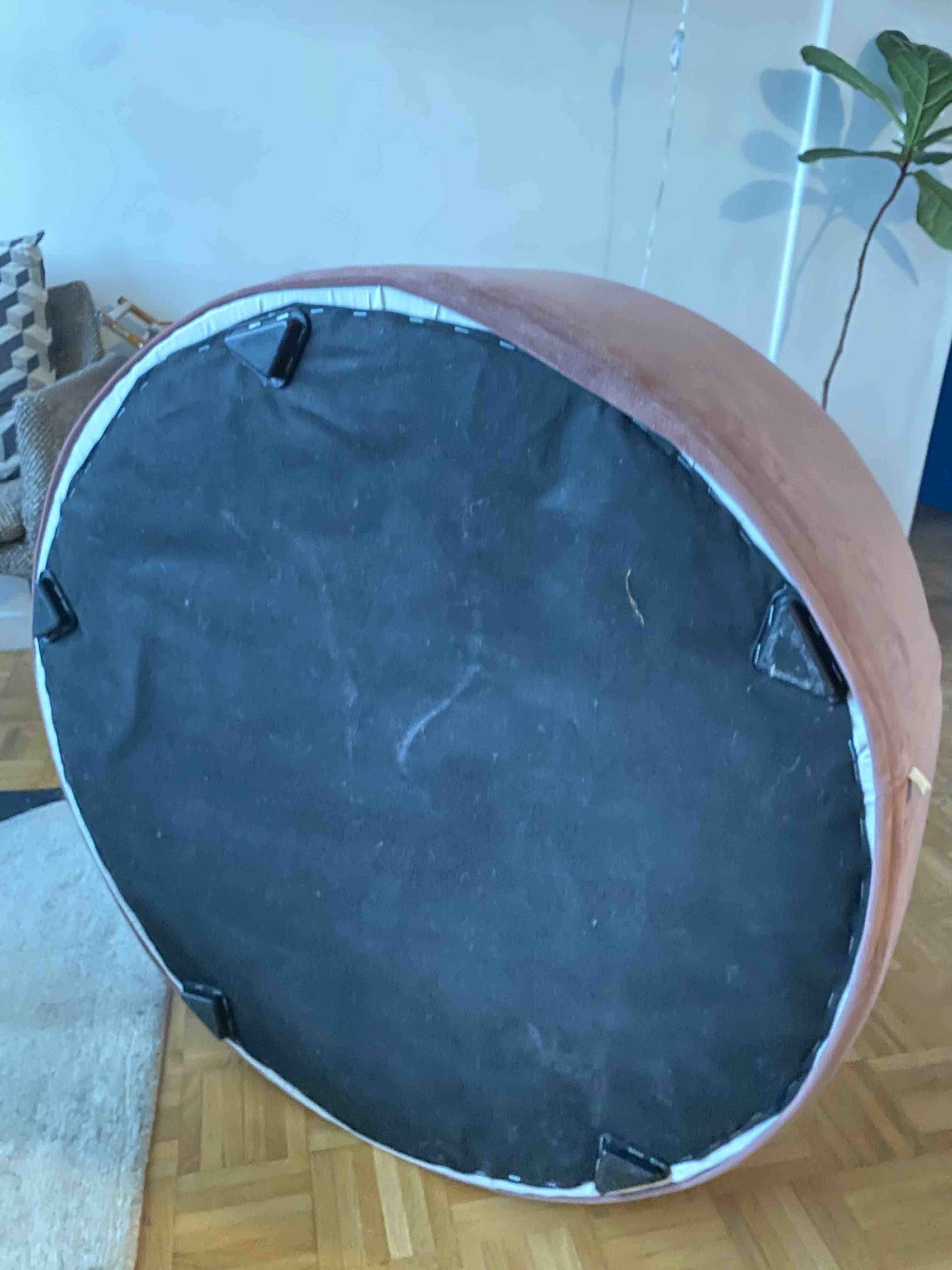 ROUND PUFF | OLD ROSE | 75 CM