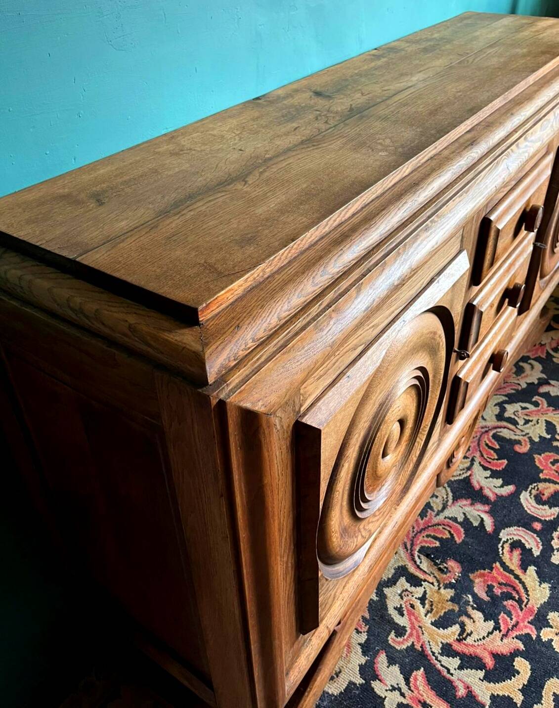 Sideboard, Charles Dudouyt, circa 1940, Art Deco, Brutalism, Modernism