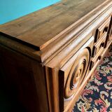 Buffet, Charles Dudouyt, vers 1940, Art déco, brutalisme, modernisme