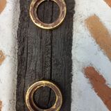 Pair of small round gilded frames
