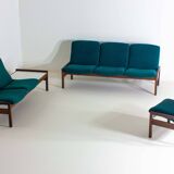 Rare mid-century sitting corner by Georges van Rijck, 1960s Belgium