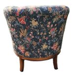 Satin Fabric Basket Chair