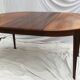 Scandinavian round table with extension