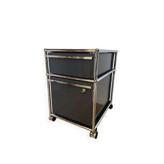Caisson sur roulettes USM Haller en Gris Anthracite