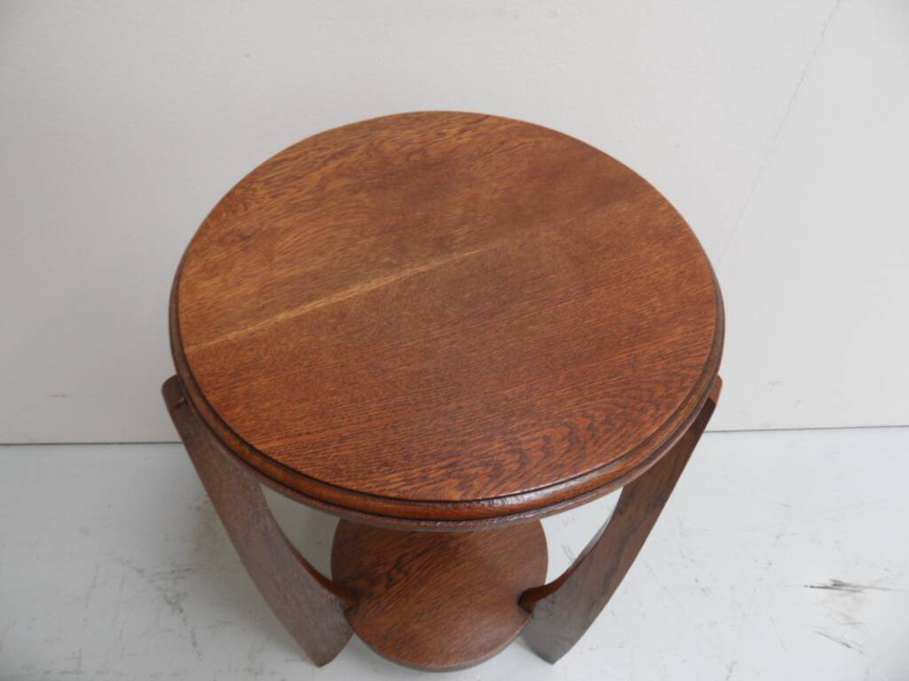 Art Deco oak sidetable