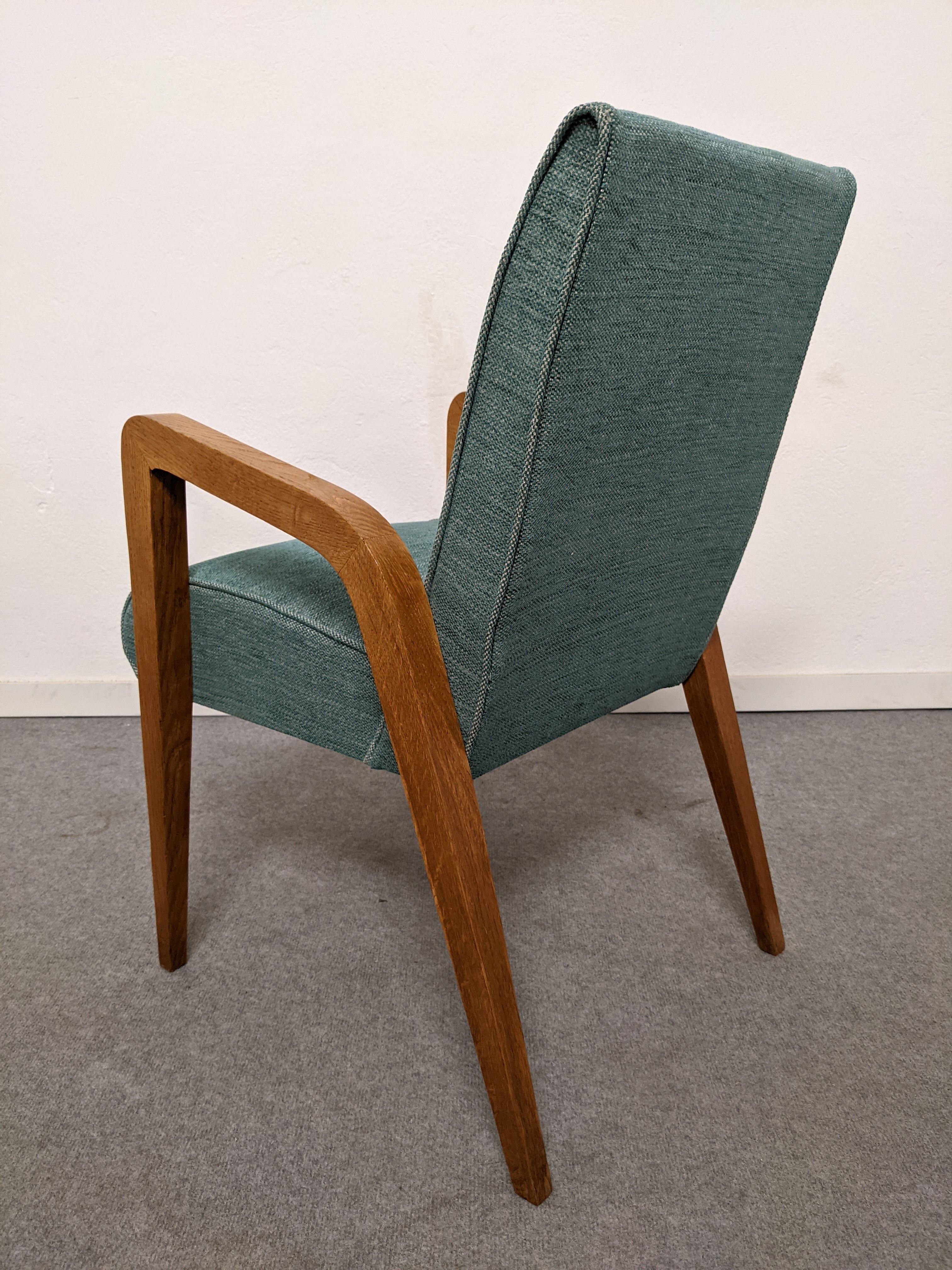 Pair of free span bridges armchairs from the 50s