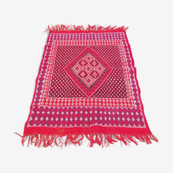 Carpet moroccan  kilim berber red