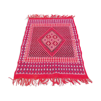 Carpet moroccan  kilim berber red