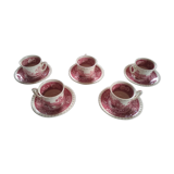 5 cups and saucers