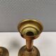 A set of brass candle holders from CAWA Denmark, 1960s.