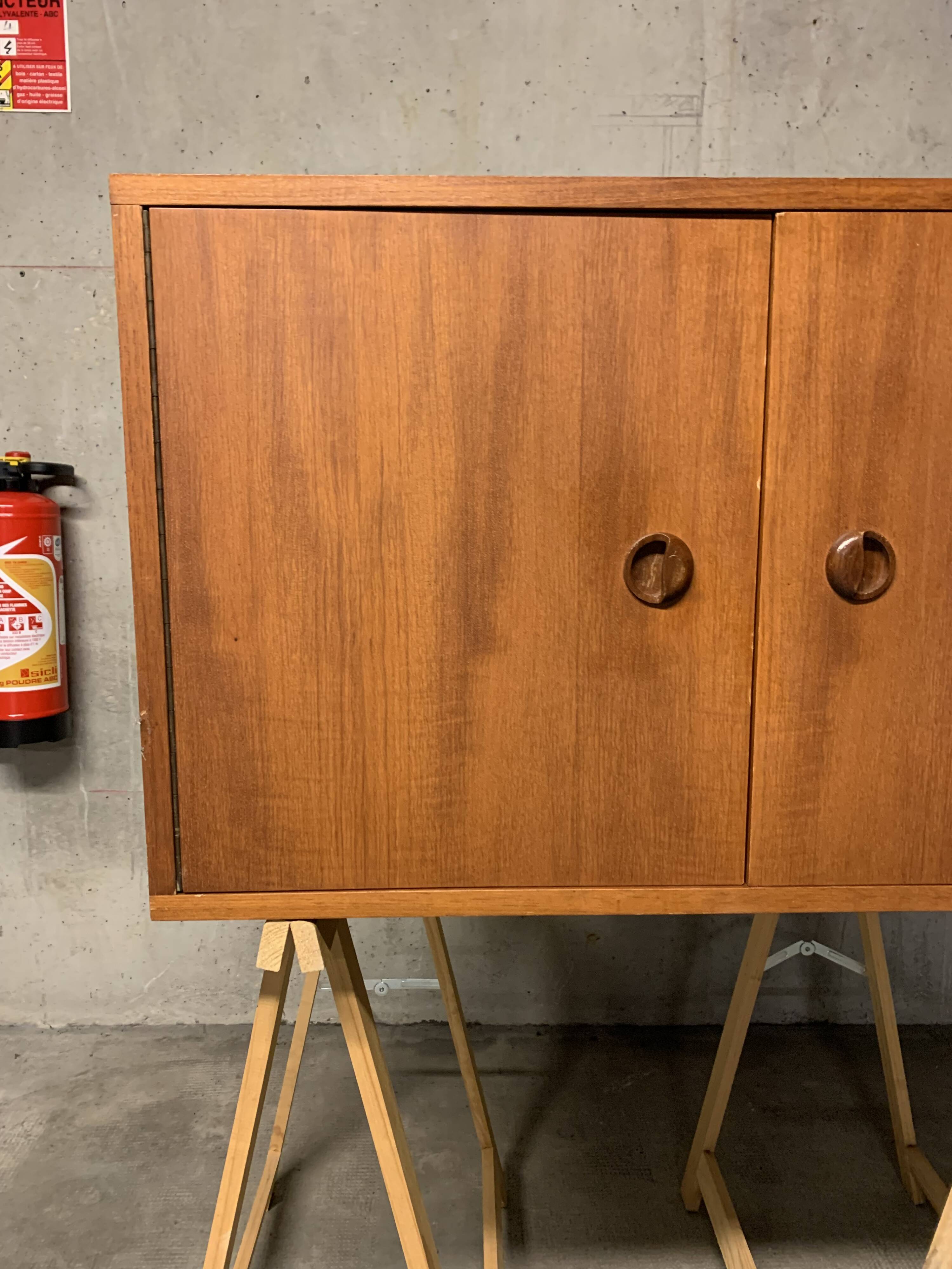 Pair of Scandinavian Danish Retro Vintage Shelving Furniture