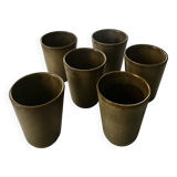 Vintage Digoin stoneware cups