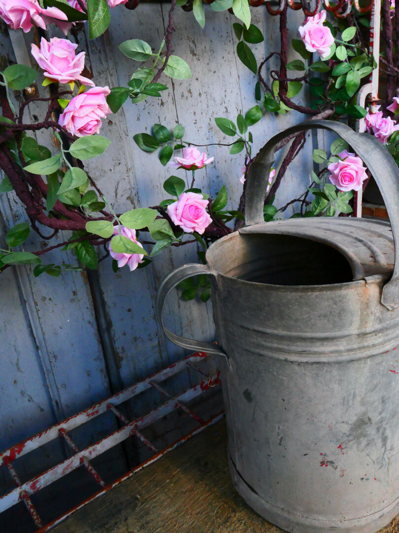 Zinc watering can