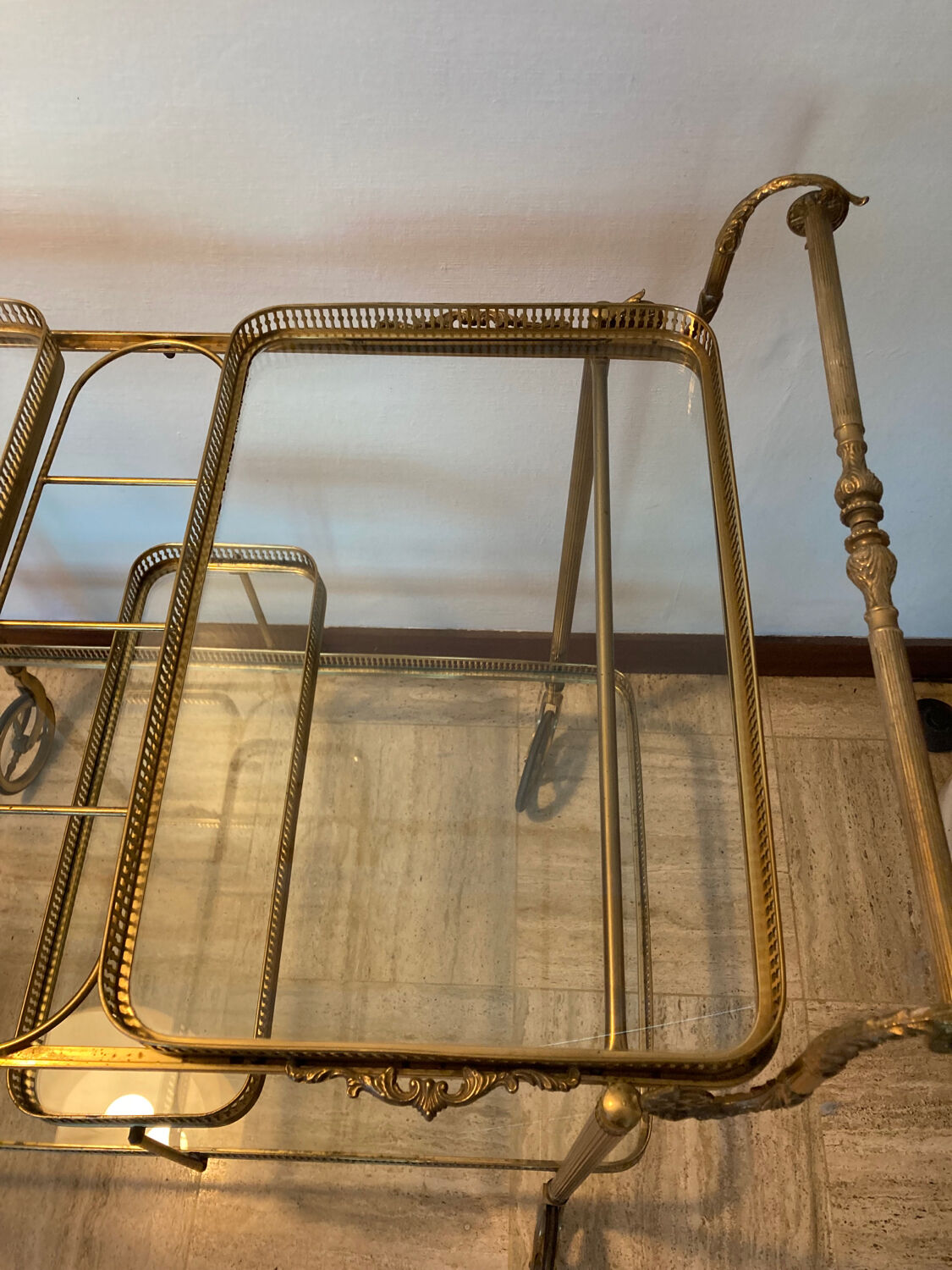 Neoclassical bar cart from the 1950s