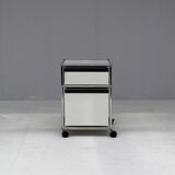 Chariot USM Haller blanc par Fritz Haller, 1980