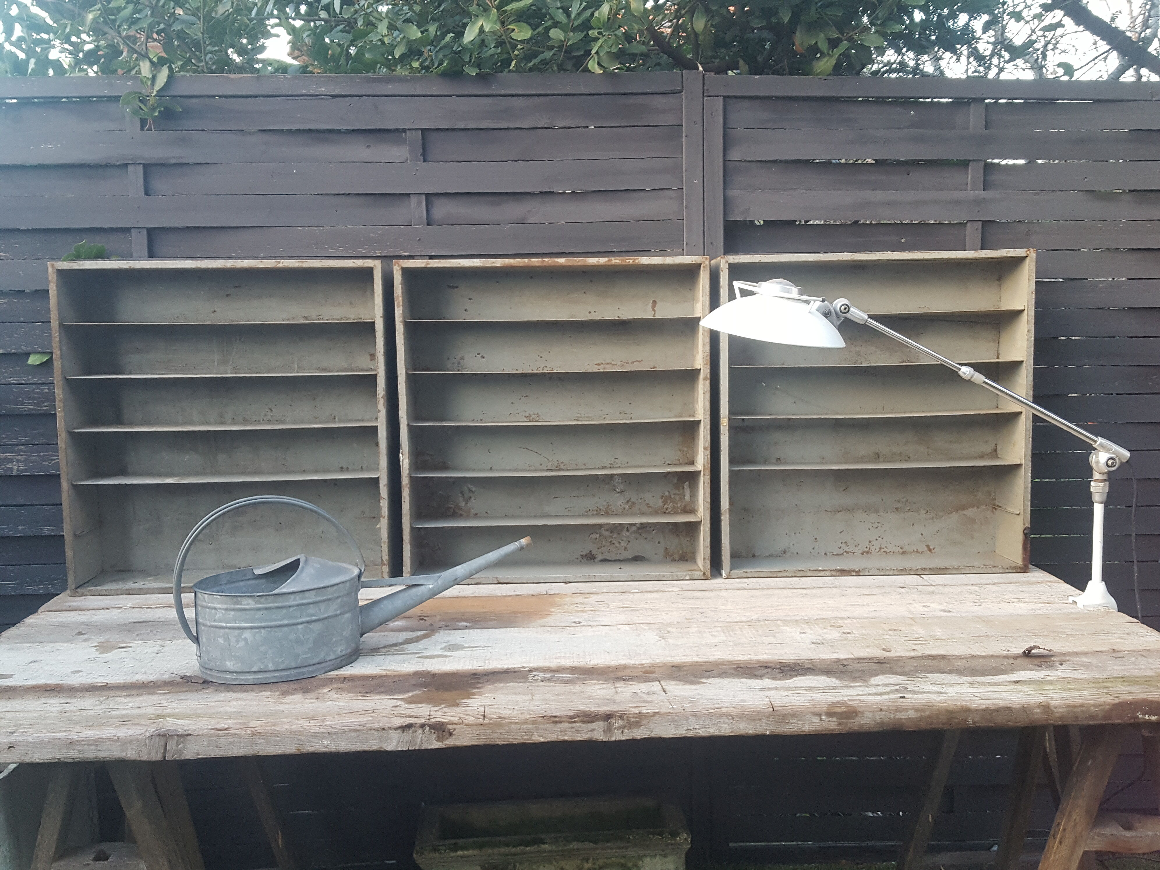 5 industrial shelves