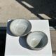 Duo of small brown bowls and speckled glazed ceramic (1top + 1bottom)