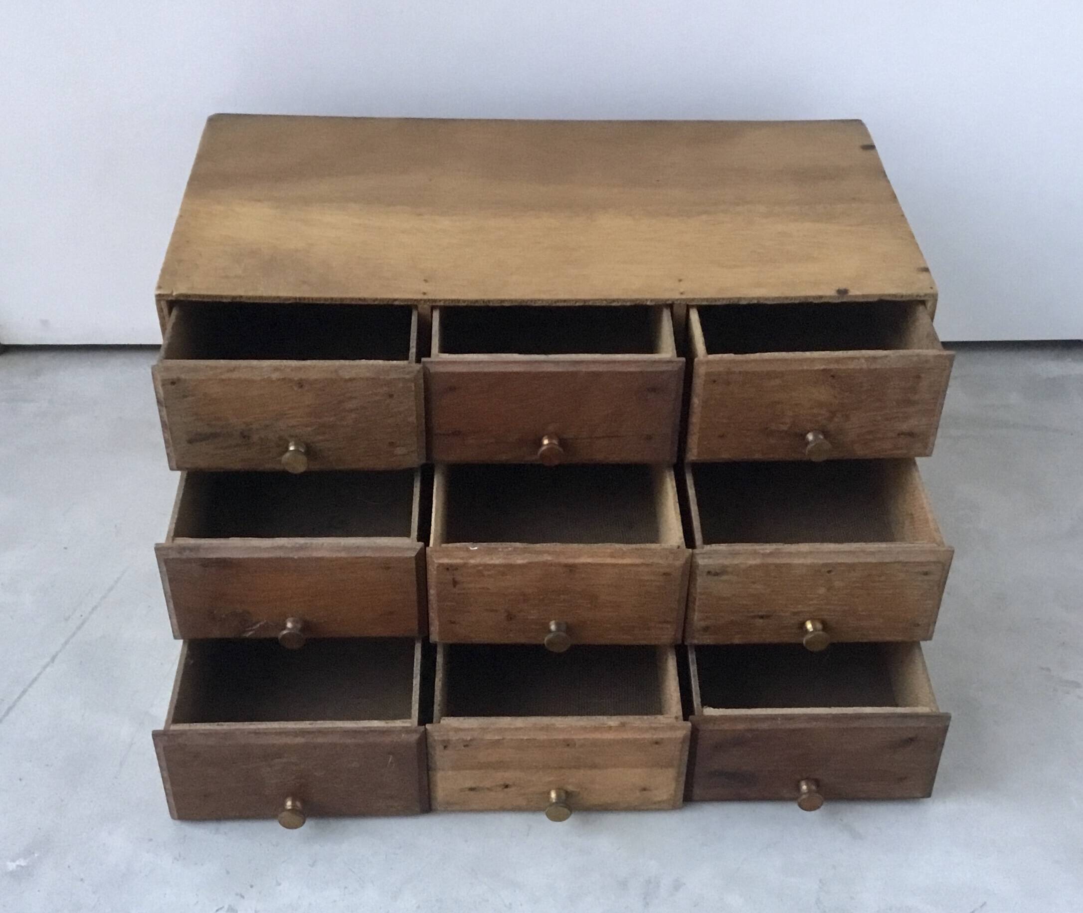 Small craft cabinet with drawers - jewelry watchmaking - vintage