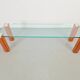 Pioneer T66 Cherry Wood & Glass Side Table from Peter Ghyczy, 1980s