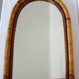 Vintage arch bamboo mirror 62x41cm