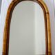Vintage arch bamboo mirror 62x41cm