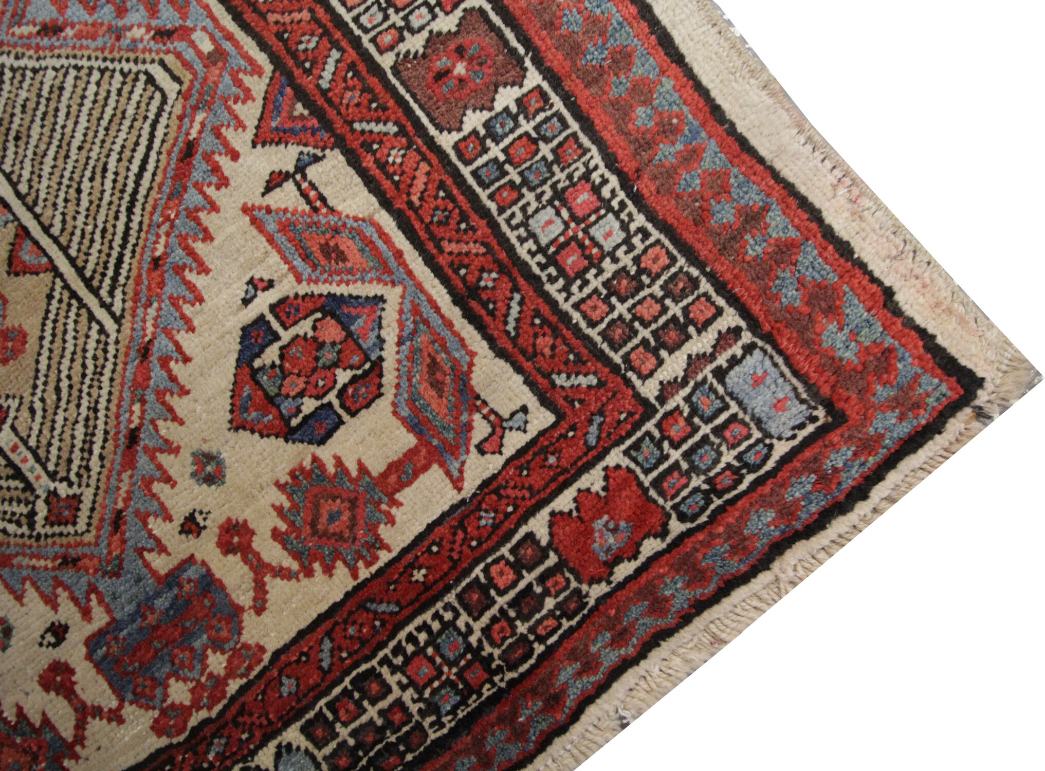 Antique handmade persian wool sarab rug- 166x102cm