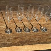 Lot de 5 grandes flûtes à champagne